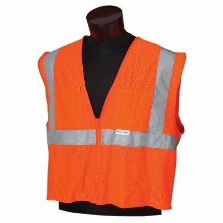 JACKSON SAFETY Vest, Color: Orange with Silver, Size: M-L 3022281